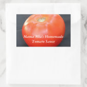 Sticker Rectangulaire Texte personnalisé Jersey Tomato (Sac)