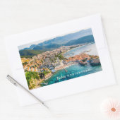 Sticker Rectangulaire Texte personnalisé Monténégro (Enveloppe)