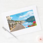 Sticker Rectangulaire Texte personnalisé Monténégro (Enveloppe)