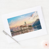 Sticker Rectangulaire Texte personnalisé Monténégro (Enveloppe)