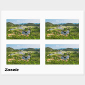 Sticker Rectangulaire Texte personnalisé Monténégro (Feuille)