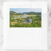 Sticker Rectangulaire Texte personnalisé Monténégro (Sac)