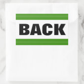 STICKER RECTANGULAIRE TEXTE RETOUR (Sac)