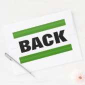 STICKER RECTANGULAIRE TEXTE RETOUR (Enveloppe)