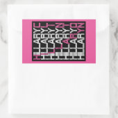 Sticker Rectangulaire textuel d'hillary clinton (Sac)