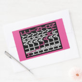 Sticker Rectangulaire textuel d'hillary clinton (Enveloppe)