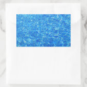 Sticker Rectangulaire texture bleu clair de l'eau (Sac)