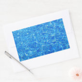 Sticker Rectangulaire texture bleu clair de l'eau (Enveloppe)