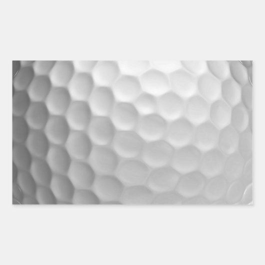 Sticker Rectangulaire Texture de balle de golf blanche gaufree (Devant)