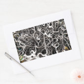Sticker Rectangulaire texture de fond motif Abstrait (Enveloppe)