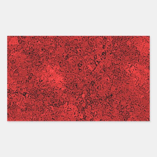 Sticker Rectangulaire Texture de roche de lave rouge (Devant)