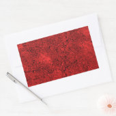 Sticker Rectangulaire Texture de roche de lave rouge (Enveloppe)