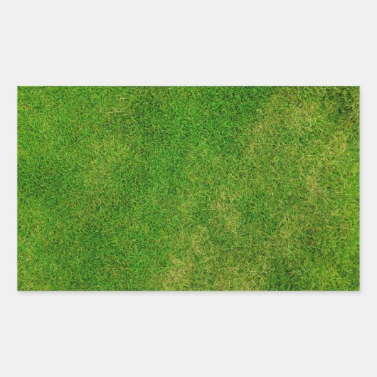 Sticker Rectangulaire Texture d'herbe verte (Devant)