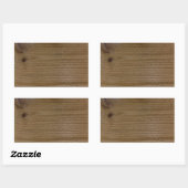 Sticker Rectangulaire Texture du bois de construction (Feuille)