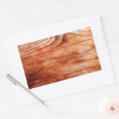 Sticker Rectangulaire Texture du grain de bois (Enveloppe)
