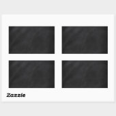 Sticker Rectangulaire Texture du tableau noir rétro (Feuille)