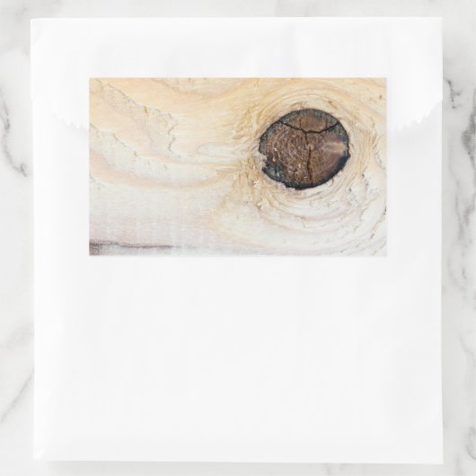 Sticker Rectangulaire Texture en bois (Sac)