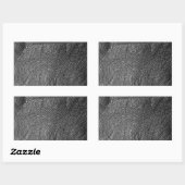 Sticker Rectangulaire Texture en cuir (Feuille)
