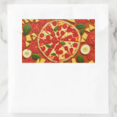 Sticker Rectangulaire Texture fromage abstrait cool tomate (Sac)
