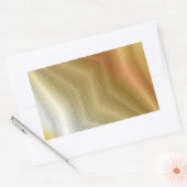 Sticker Rectangulaire Texture métal or (Enveloppe)