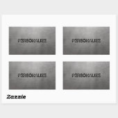 Sticker Rectangulaire Texture métallique brossée (Feuille)