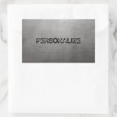 Sticker Rectangulaire Texture métallique brossée (Sac)