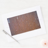 Sticker Rectangulaire Texture métallique Brown de rouille (Enveloppe)