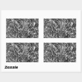 Sticker Rectangulaire Texture métallique de l'huile d'aluminium (Feuille)