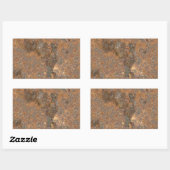 Sticker Rectangulaire Texture métallique rouillée (Feuille)