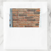 Sticker Rectangulaire Texture murale en briques rouges vieilles (Sac)