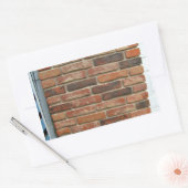 Sticker Rectangulaire Texture murale en briques rouges vieilles (Enveloppe)