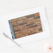 Sticker Rectangulaire Texture murale en briques rouges vieilles (Enveloppe)