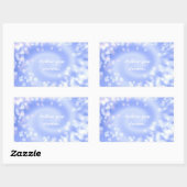 Sticker Rectangulaire texture spirale abstraite de violet (Feuille)