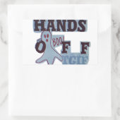 Sticker Rectangulaire TGIF Hakuna Matata mains off Boo Drôle Visage (Sac)