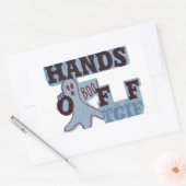 Sticker Rectangulaire TGIF Hakuna Matata mains off Boo Drôle Visage (Enveloppe)