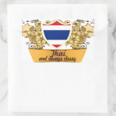 Sticker Rectangulaire Thaï classique (Sac)