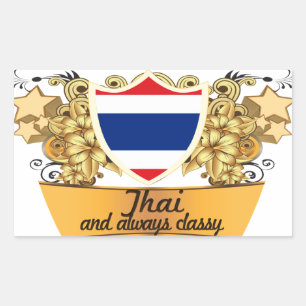 Sticker Rectangulaire Thaï classique
