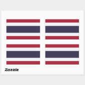 Sticker Rectangulaire Thaïlande (Feuille)