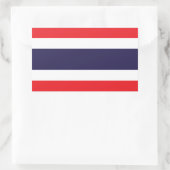 Sticker Rectangulaire Thaïlande - Drapeau thaï (Sac)