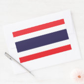 Sticker Rectangulaire Thaïlande - Drapeau thaï (Enveloppe)