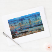 Sticker Rectangulaire Thames Memories of Tower Bridge, Londres Angleterr (Enveloppe)