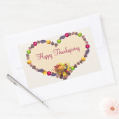 Sticker Rectangulaire Thanksgiving Heart et Cornucopia (Enveloppe)