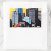 Sticker Rectangulaire The Custom House Boston USA Poster Card Magnet (Sac)