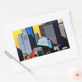 Sticker Rectangulaire The Custom House Boston USA Poster Card Magnet (Enveloppe)