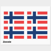 Sticker Rectangulaire The Flag of Norway - Scandinavia (Feuille)