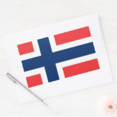 Sticker Rectangulaire The Flag of Norway - Scandinavia (Enveloppe)