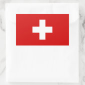 Sticker Rectangulaire The Flag of Switzerland (Sac)