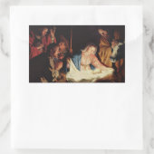 Sticker Rectangulaire The Holy Family and the Three Wise Men (Sac)