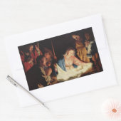 Sticker Rectangulaire The Holy Family and the Three Wise Men (Enveloppe)