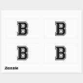 Sticker Rectangulaire The Letter B (Feuille)